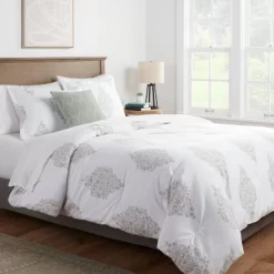 Medallion Printed Family-Friendly Comforter & Sham Set - Threshold™