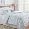 8pc Clipped Jacquard Stripe Comforter Bedding Set - Threshold™