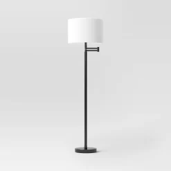 Metal Column Swing Arm Floor Lamp Black/White - Threshold™ 7 Metal Column Swing Arm Floor Lamp Black/White - Threshold™ -Haven Home Store GUEST 0b572553 9e4a 4352 9d32 63a09bdeccc9