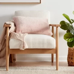 Faux Rabbit Fur Throw Pillow - Threshold™