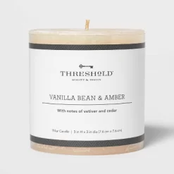 Pillar Vanilla Bean And Amber Candle - Threshold™ -Haven Home Store GUEST 0ca26541 fe38 4d69 b4c8 fdd486df5ea9