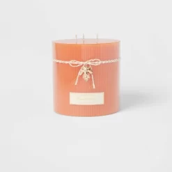 Ribbed Pillar Pumpkin Spice Candle - Threshold™ -Haven Home Store GUEST 0d63d7f3 068b 4568 b0aa dd0d0ee144a9