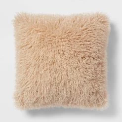 Euro Faux Mongolian Fur Decorative Throw Pillow - Threshold™ -Haven Home Store GUEST 10926c91 642e 4466 9873 2b2e1f7e5a3e