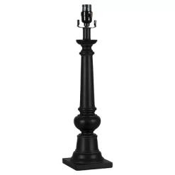 Column Large Lamp Base Black (Includes Energy Efficient Light Bulb) - Threshold™
