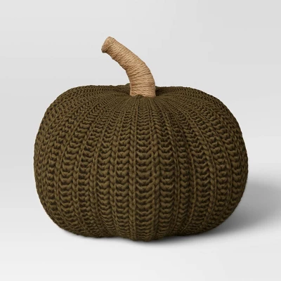 Knit Pumpkin With Jute Stem Novelty Throw Pillow - Threshold™ 4 Knit Pumpkin With Jute Stem Novelty Throw Pillow - Threshold™ - Image 4