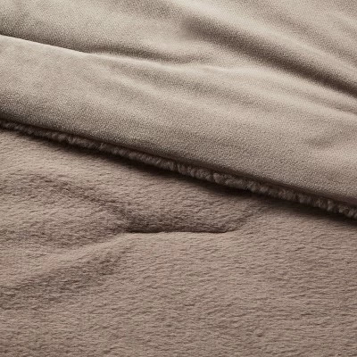 3pc Luxe Faux Fur Comforter And Sham Set - Threshold™ 2 3pc Luxe Faux Fur Comforter And Sham Set - Threshold™ - Image 2