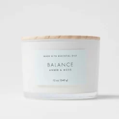 Wood Lidded Glass Wellness Balance Candle - Threshold™ -Haven Home Store GUEST 153c12f7 0aba 43b7 956b c817a127669d