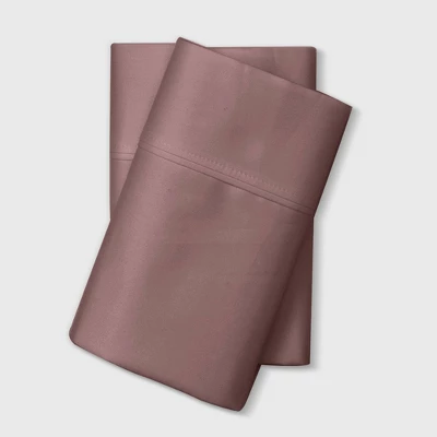 King 800 Thread Count Solid Performance Pillowcase Set Mauve - Threshold™ 1 King 800 Thread Count Solid Performance Pillowcase Set Mauve - Threshold™
