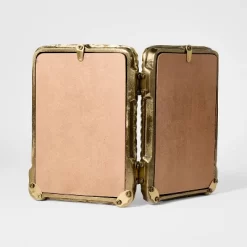 4"x6" Metal Rope Folding Picture Frame Brass - Threshold™ Designed With Studio McGee -Haven Home Store GUEST 1a0f7fc3 11b6 4703 941d 4f746fb746a9