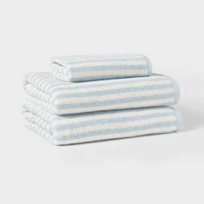Coastal Hand Towel Blue Striped - Threshold™ 4 Coastal Hand Towel Blue Striped - Threshold™ - Image 4