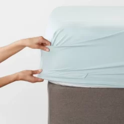 300 Thread Count Ultra Soft Fitted Sheet - Threshold -Haven Home Store GUEST 1adac226 92d8 42b2 ad3d b54a70e3fa98