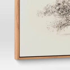 47" X 24" Pen And Ink Tree Framed Wall Canvas - Threshold™: Digital Art Nature Scene, Polystyrene Frame -Haven Home Store GUEST 1b8c966e 95e0 4c76 b305 5444d981a8b6