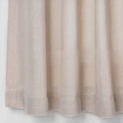 2pk 42"x36" Light Filtering Bonaire Curtain Tiers Beige - Threshold™ -Haven Home Store GUEST 1ceb97a3 eae5 4878 bb8e 89af20ef715b