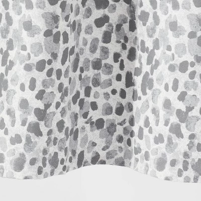 Leopard Glam Shower Curtain Ombre Gray - Threshold™ 3 Leopard Glam Shower Curtain Ombre Gray - Threshold™ - Image 3