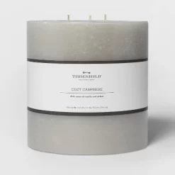Pillar Cozy Cashmere Candle Gray - Threshold™ 8 Pillar Cozy Cashmere Candle Gray - Threshold™ -Haven Home Store GUEST 1df3b7c7 4c0b 408e b004 11422712fe0f
