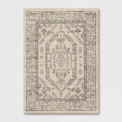 Plush Persian Style Area Rug Cream - Threshold™ -Haven Home Store GUEST 21495567 798b 4c7e 88b2 01a16bec916d