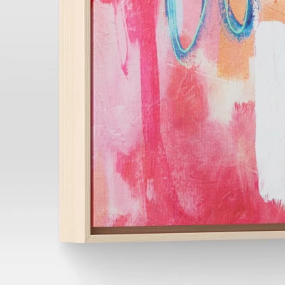 24" X 30" Colorful Collage By Amira Rahim Framed Wall Canvas - Threshold™: Modern Abstract Digital Art, Polystyrene Frame 3 24" X 30" Colorful Collage By Amira Rahim Framed Wall Canvas - Threshold™: Modern Abstract Digital Art, Polystyrene Frame - Image 3