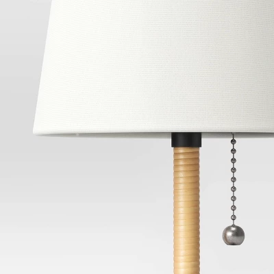 Mini Rattan Wrap Stick Table Lamp Black - Threshold™ 3 Mini Rattan Wrap Stick Table Lamp Black - Threshold™ - Image 3