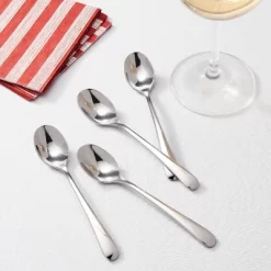 4pc Harrington Cocktail Spoon Set Silver - Threshold™