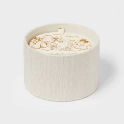Textured Straight Side Ceramic Vanilla Pumpkin Candle White - Threshold™ -Haven Home Store GUEST 2513be30 c0ea 4d62 a566 9d1244b0e247