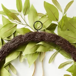 Oversized Fall Leaf Wreath With Velvet Ribbon Green - Threshold™ Designed With Studio McGee -Haven Home Store GUEST 2574e576 e2c8 4665 b173 b91d3a283a6d