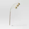 75.5"x29.5" Span 3-Head Metal Globe Floor Lamp Brass - Threshold™