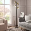 Dean Spotlight Floor Lamp Black/Brass (Includes LED Light Bulb) - Threshold™