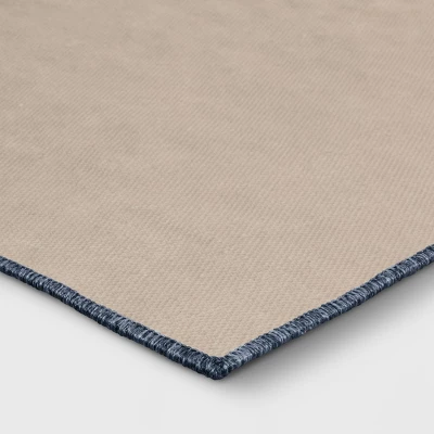 28"x84" Botanical Washable Runner Rug Indigo - Threshold™ 3 28"x84" Botanical Washable Runner Rug Indigo - Threshold™ - Image 3