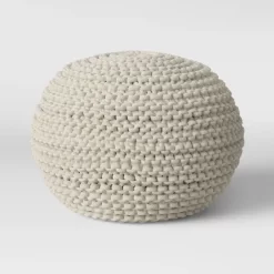 Cloverly Chunky Knit Pouf - Threshold -Haven Home Store GUEST 298c80e6 7902 4452 b21d 0b330077374e