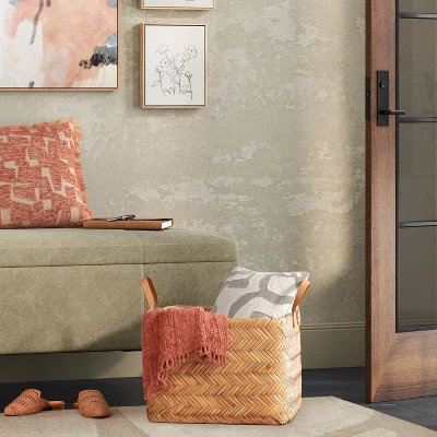 Herringbone Weave Cube Basket - Threshold™ 1 Herringbone Weave Cube Basket - Threshold™
