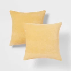2pk Chenille Square Throw Pillows - Threshold™ -Haven Home Store GUEST 2ab74984 d049 457c b7ed c8a84e827709