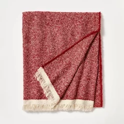 Herringbone Frayed Edges Throw Blanket - Threshold™ Designed With Studio McGee -Haven Home Store GUEST 2db9fb6e d97b 4ee9 92a0 48b2688839c5
