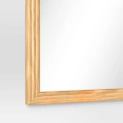 22" X 65" Fluted Arch Floor Mirror Light Natural - Threshold™: Pine Frame, No Assembly Required -Haven Home Store GUEST 2eb41037 211f 4b99 866c ccd156970fc9
