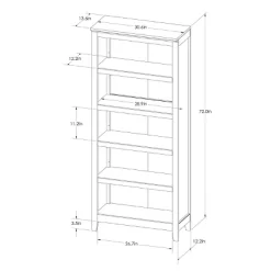 72" Carson 5 Shelf Bookcase - Threshold -Haven Home Store GUEST 2f88e10f 6ec2 4b27 ab72 2713c36d7777