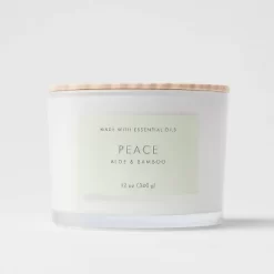 Wood Lidded Glass Wellness Peace Candle - Threshold™ 7 Wood Lidded Glass Wellness Peace Candle - Threshold™ -Haven Home Store GUEST 2feb914f 8f52 46ab 912d 8ae6fe7aa3f3