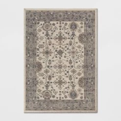 Jewel Boarder Persian Woven Rug Brown - Threshold -Haven Home Store GUEST 30421360 e315 48d4 a1d3 979e6bf6abef