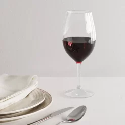 20oz Plastic Stemmed Wine Glass - Threshold™: Copolyester, Dishwasher-Safe, Traditional Style Drinkware