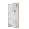 58" X 38" Tonal Abstract Framed Canvas - Threshold™ Designed With Studio McGee