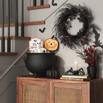 Halloween Spider Candle Holder Black - Threshold™ 1 Halloween Spider Candle Holder Black - Threshold™