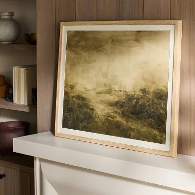 24"x30" Abstract Green Tone Landscape Wall Art - Threshold™ Designed With Studio McGee 1 24"x30" Abstract Green Tone Landscape Wall Art - Threshold™ Designed With Studio McGee