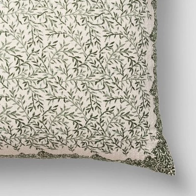 24"X24" OS Square "Brubaker Allover" Cotton Dobby Pillow - Threshold™ Designed With Studio McGee 2 24"X24" OS Square "Brubaker Allover" Cotton Dobby Pillow - Threshold™ Designed With Studio McGee - Image 2