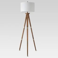 Oak Wood Tripod Floor Lamp Dark Brown - Threshold™ -Haven Home Store GUEST 35d9bf1b 7636 4291 92cf a74dbbfc9517