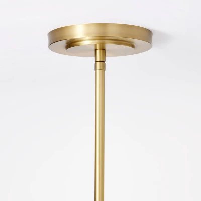 Wicker Dome Pendant With Opal Glass Ball Ceiling Light Brown - Threshold™ Designed With Studio McGee: Rattan Chandelier, ETL Listed 3 Wicker Dome Pendant With Opal Glass Ball Ceiling Light Brown - Threshold™ Designed With Studio McGee: Rattan Chandelier, ETL Listed - Image 3