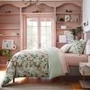Floral Print Duvet And Sham Set Light Sage Green/Light Pink/White - Threshold™