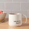 15oz Stoneware You Are My Favorite Mug - Threshold™: Traditional White Coffee Mugs, Dishwasher & Microwave Safe