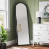 20" X 65" Arch Floor Mirror Black - Threshold™