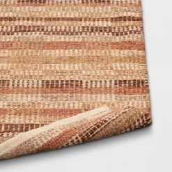 2'x3' Handwoven Accent Rug Brown - Threshold™: Rectangle, Low Pile, Indoor, Cotton & Jute, Entryway Rug -Haven Home Store GUEST 3bfd01c5 a573 4348 b098 2b05f423d4f4