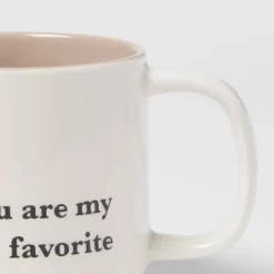 15oz Stoneware You Are My Favorite Mug - Threshold™: Traditional White Coffee Mugs, Dishwasher & Microwave Safe 3 15oz Stoneware You Are My Favorite Mug - Threshold™: Traditional White Coffee Mugs, Dishwasher & Microwave Safe -Haven Home Store GUEST 3cd22e96 2d2e 4f3a b531 bdb83a2cf11e