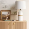 Ceramic And Wood Table Lamp (Includes LED Light Bulb) - Threshold™