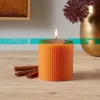Ribbed Pillar Pumpkin Spice Candle - Threshold™